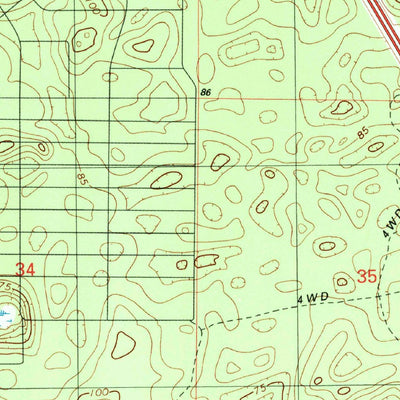 United States Geological Survey Shady, FL (1991, 24000-Scale) digital map