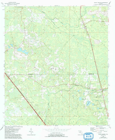 United States Geological Survey Shady Grove, FL (1955, 24000-Scale) digital map