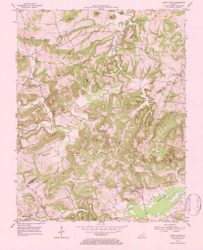United States Geological Survey Shady Grove, KY (1954, 24000-Scale) digital map