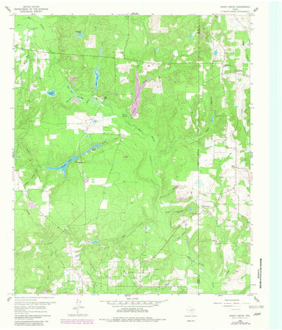 United States Geological Survey Shady Grove, TX (1960, 24000-Scale) digital map