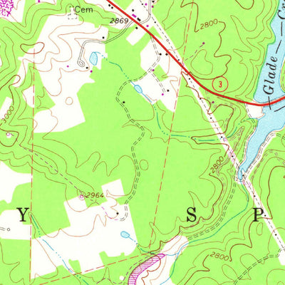 United States Geological Survey Shady Spring, WV (1968, 24000-Scale) digital map