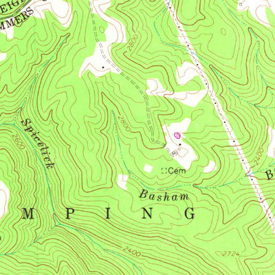 United States Geological Survey Shady Spring, WV (1968, 24000-Scale) digital map