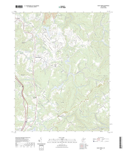 United States Geological Survey Shady Spring, WV (2023, 24000-Scale) digital map