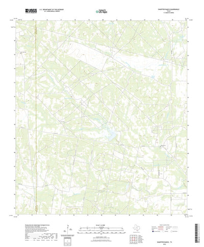 United States Geological Survey Shaeffer Ranch, TX (2022, 24000-Scale) digital map