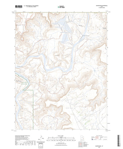 United States Geological Survey Shafer Basin, UT (2023, 24000-Scale) digital map