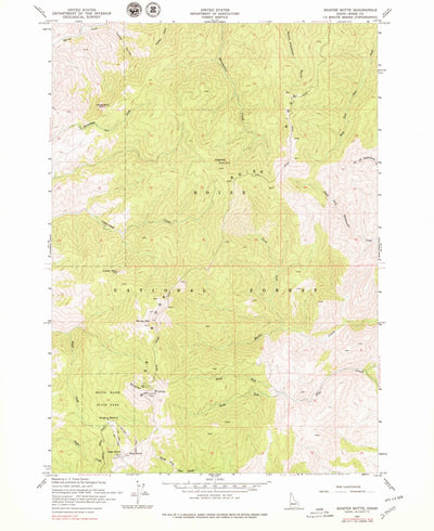 United States Geological Survey Shafer Butte, ID (1957, 24000-Scale) digital map