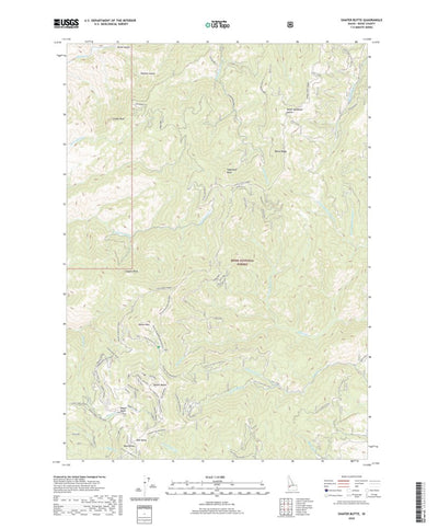 United States Geological Survey Shafer Butte, ID (2020, 24000-Scale) digital map