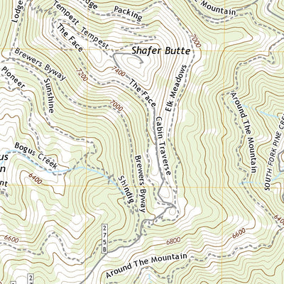 United States Geological Survey Shafer Butte, ID (2020, 24000-Scale) digital map
