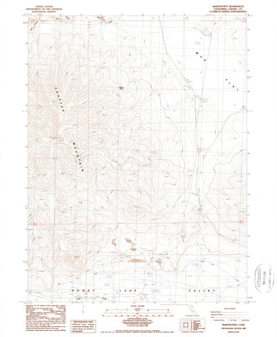 United States Geological Survey Shaffer Mountain, CA (1988, 24000-Scale) digital map