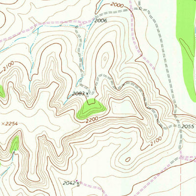 United States Geological Survey Shafter Draw, TX (1967, 24000-Scale) digital map