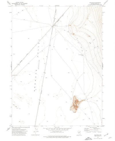 United States Geological Survey Shafter, NV (1971, 24000-Scale) digital map
