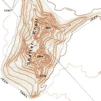 United States Geological Survey Shafter, NV (1971, 24000-Scale) digital map
