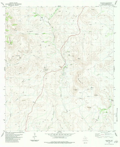 United States Geological Survey Shafter, TX (1983, 24000-Scale) digital map