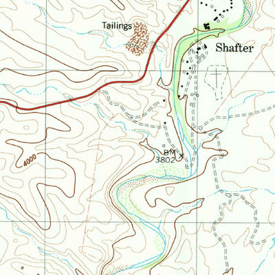 United States Geological Survey Shafter, TX (1983, 24000-Scale) digital map