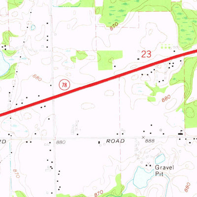 United States Geological Survey Shaftsburg, MI (1972, 24000-Scale) digital map