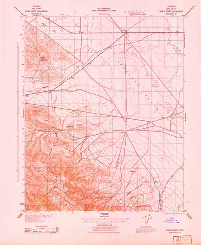 United States Geological Survey Shale Point, CA (1943, 31680-Scale) digital map