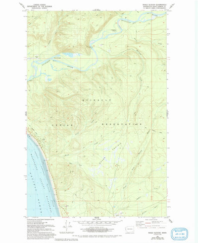 United States Geological Survey Shale Slough, WA (1982, 24000-Scale) digital map