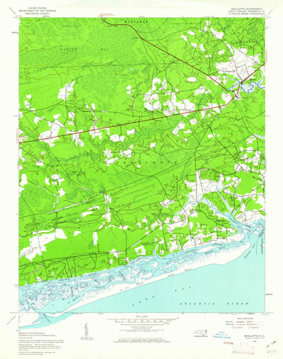 United States Geological Survey Shallotte, NC (1943, 24000-Scale) digital map