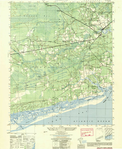 United States Geological Survey Shallotte, NC (1950, 25000-Scale) digital map