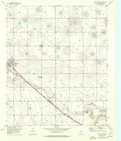 United States Geological Survey Shallowater, TX (1956, 24000-Scale) digital map