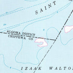 United States Geological Survey Shallows, MI (1951, 24000-Scale) digital map