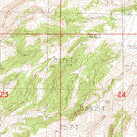 United States Geological Survey Shambo NE, MT (1984, 24000-Scale) digital map