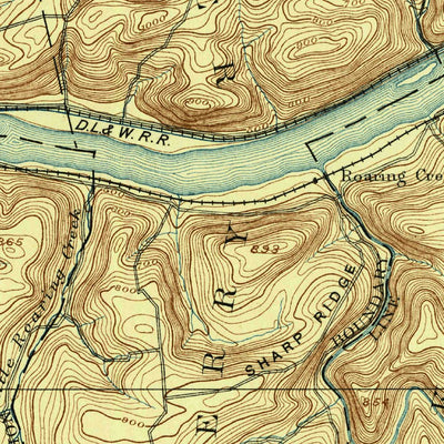 United States Geological Survey Shamokin, PA (1892, 62500-Scale) digital map