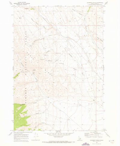 United States Geological Survey Shamrock Gulch, ID (1969, 24000-Scale) digital map