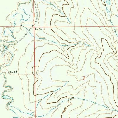 United States Geological Survey Shamrock SE, CO (1973, 24000-Scale) digital map