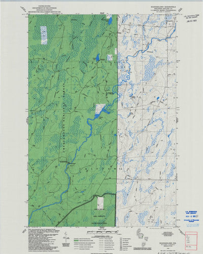 United States Geological Survey Shanagolden, WI (1984, 24000-Scale) digital map