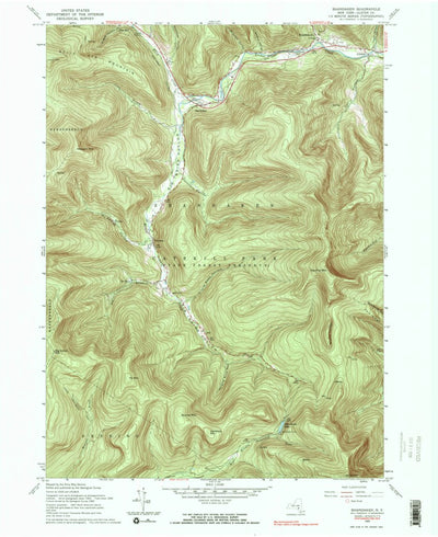 United States Geological Survey Shandaken, NY (1960, 24000-Scale) digital map