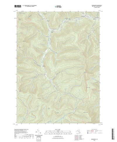 United States Geological Survey Shandaken, NY (2023, 24000-Scale) digital map