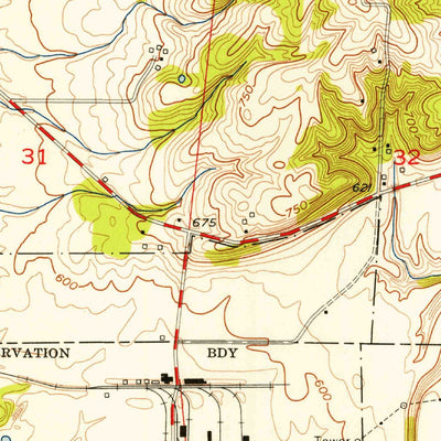 United States Geological Survey Shandon, OH (1955, 24000-Scale) digital map