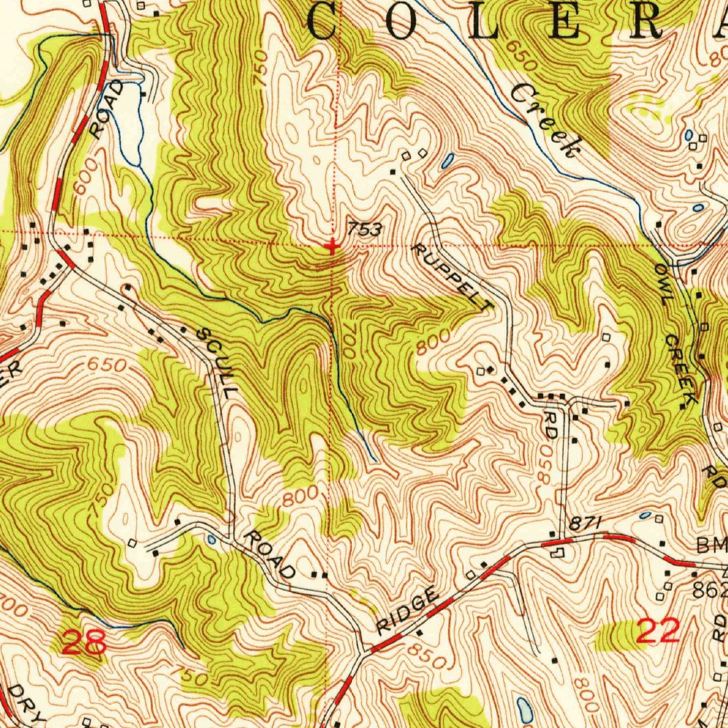 Shandon, OH (1955, 24000-Scale) Map by United States Geological Survey ...