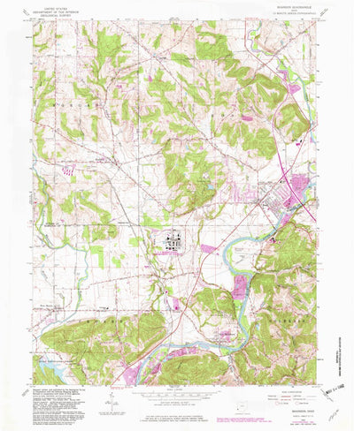 United States Geological Survey Shandon, OH (1965, 24000-Scale) digital map