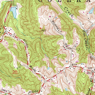 United States Geological Survey Shandon, OH (1965, 24000-Scale) digital map