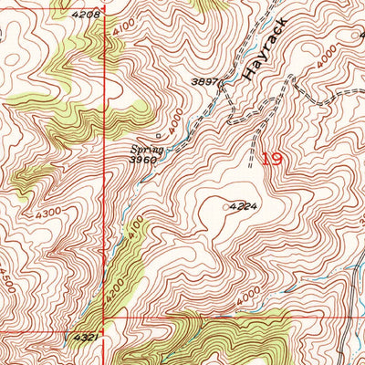 United States Geological Survey Shane Ridge, MT (1956, 24000-Scale) digital map