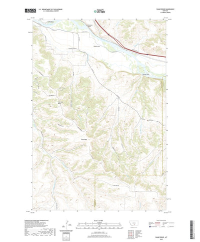 United States Geological Survey Shane Ridge, MT (2020, 24000-Scale) digital map
