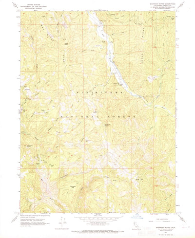 United States Geological Survey Shannon Butte, CA (1967, 24000-Scale) digital map