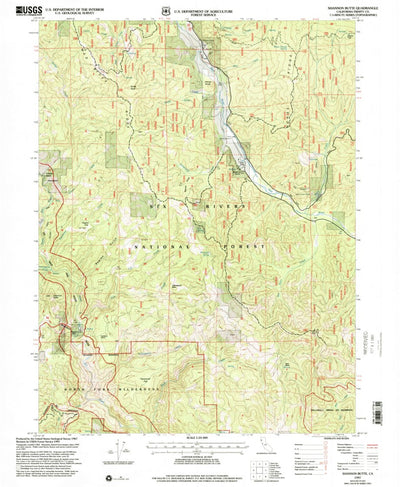 United States Geological Survey Shannon Butte, CA (1997, 24000-Scale) digital map