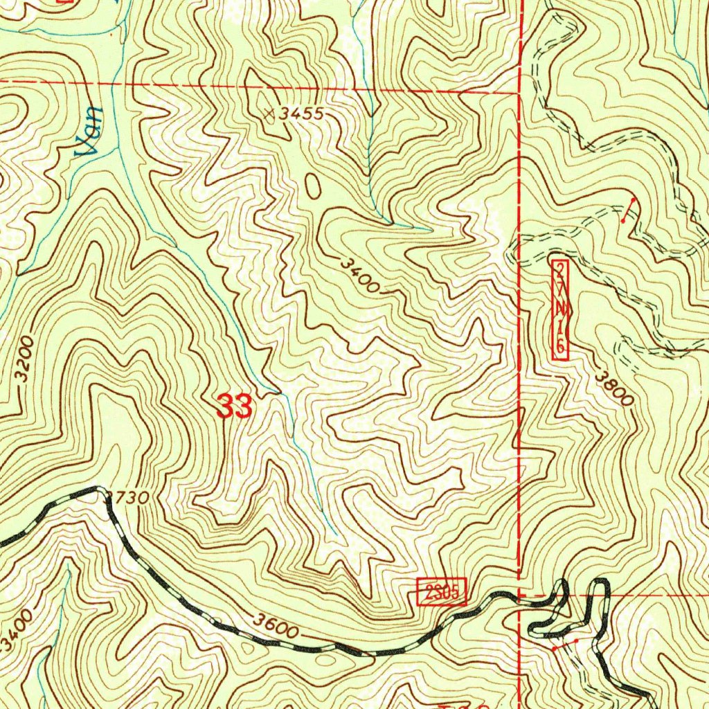 Shannon Butte, CA (1997, 24000-Scale) Map by United States Geological ...