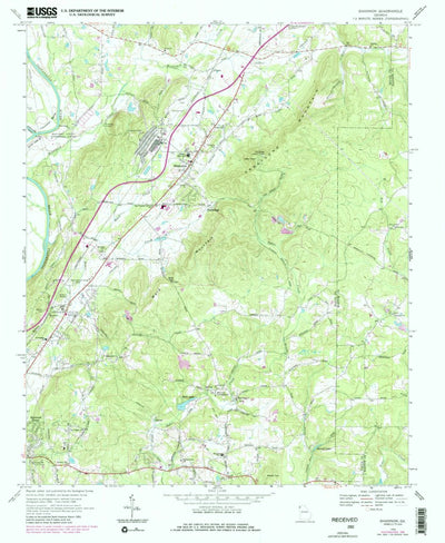 United States Geological Survey Shannon, GA (1968, 24000-Scale) digital map