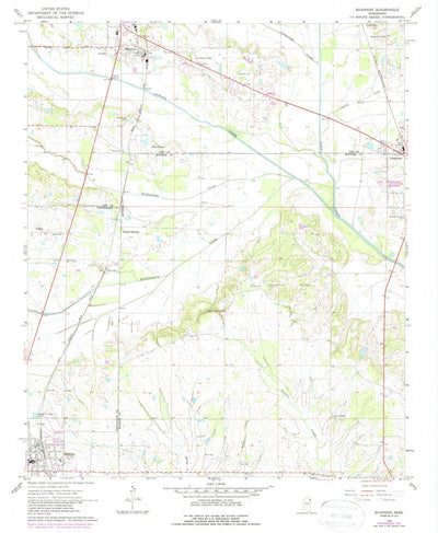 United States Geological Survey Shannon, MS (1966, 24000-Scale) digital map