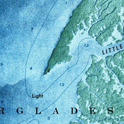 United States Geological Survey Shark River Island, FL (1972, 24000-Scale) digital map