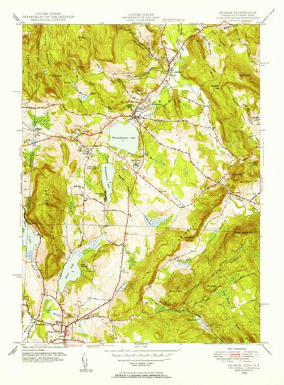 United States Geological Survey Sharon, CT-NY (1948, 31680-Scale) digital map