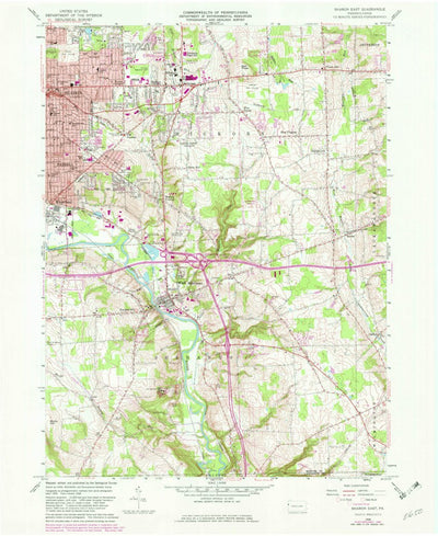 United States Geological Survey Sharon East, PA (1958, 24000-Scale) digital map