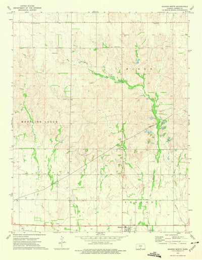 United States Geological Survey Sharon North, KS (1973, 24000-Scale) digital map