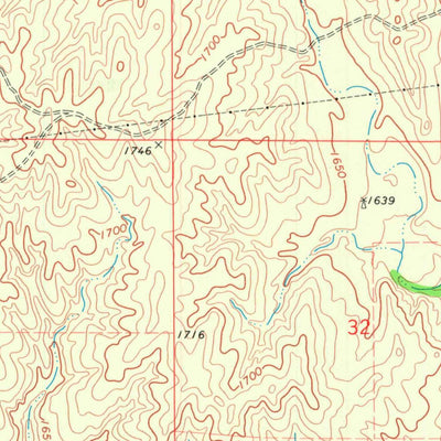 United States Geological Survey Sharon North, KS (1973, 24000-Scale) digital map