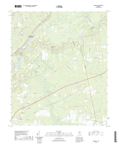 United States Geological Survey Sharon SE, MS (2020, 24000-Scale) digital map