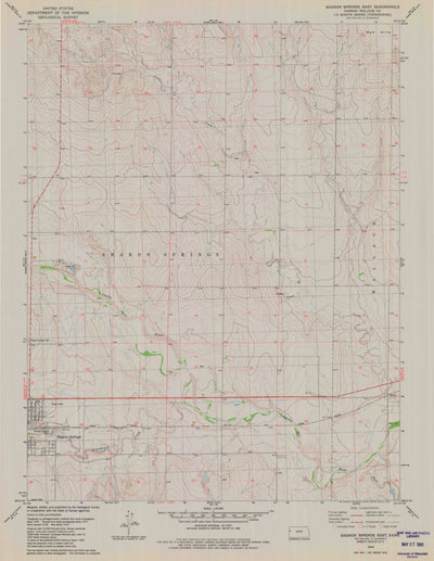 United States Geological Survey Sharon Springs East, KS (1979, 24000-Scale) digital map